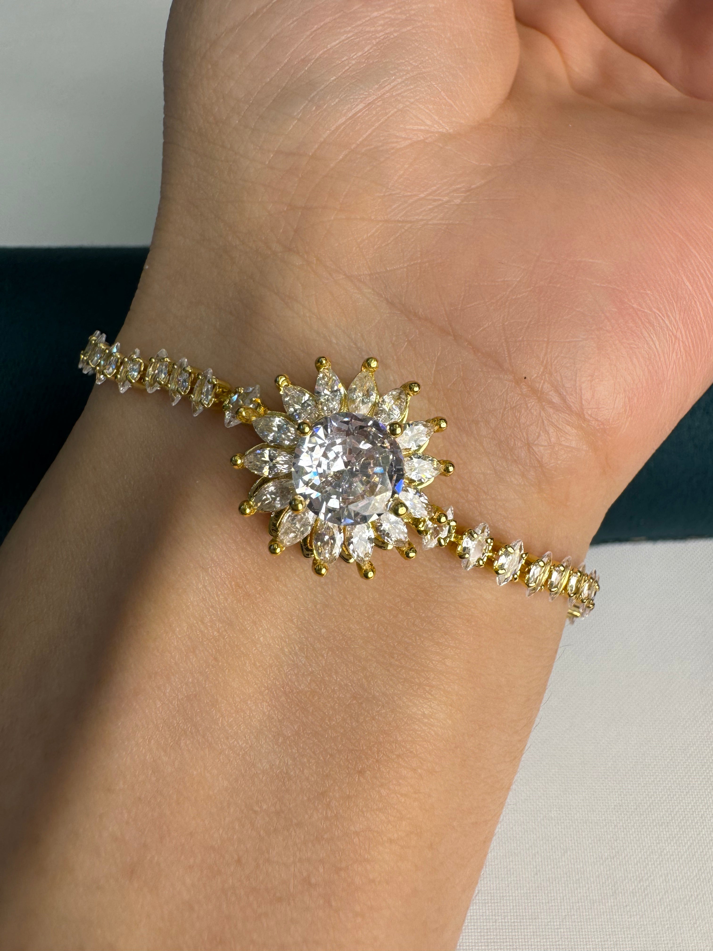 New 2025 Sunbeam Spinner Set – Gold Sunflower Fidget Ring & Bracelet｜Rotating Anti-Anxiety Jewelry for Adults｜Solar-Inspired Stress Relief Gift