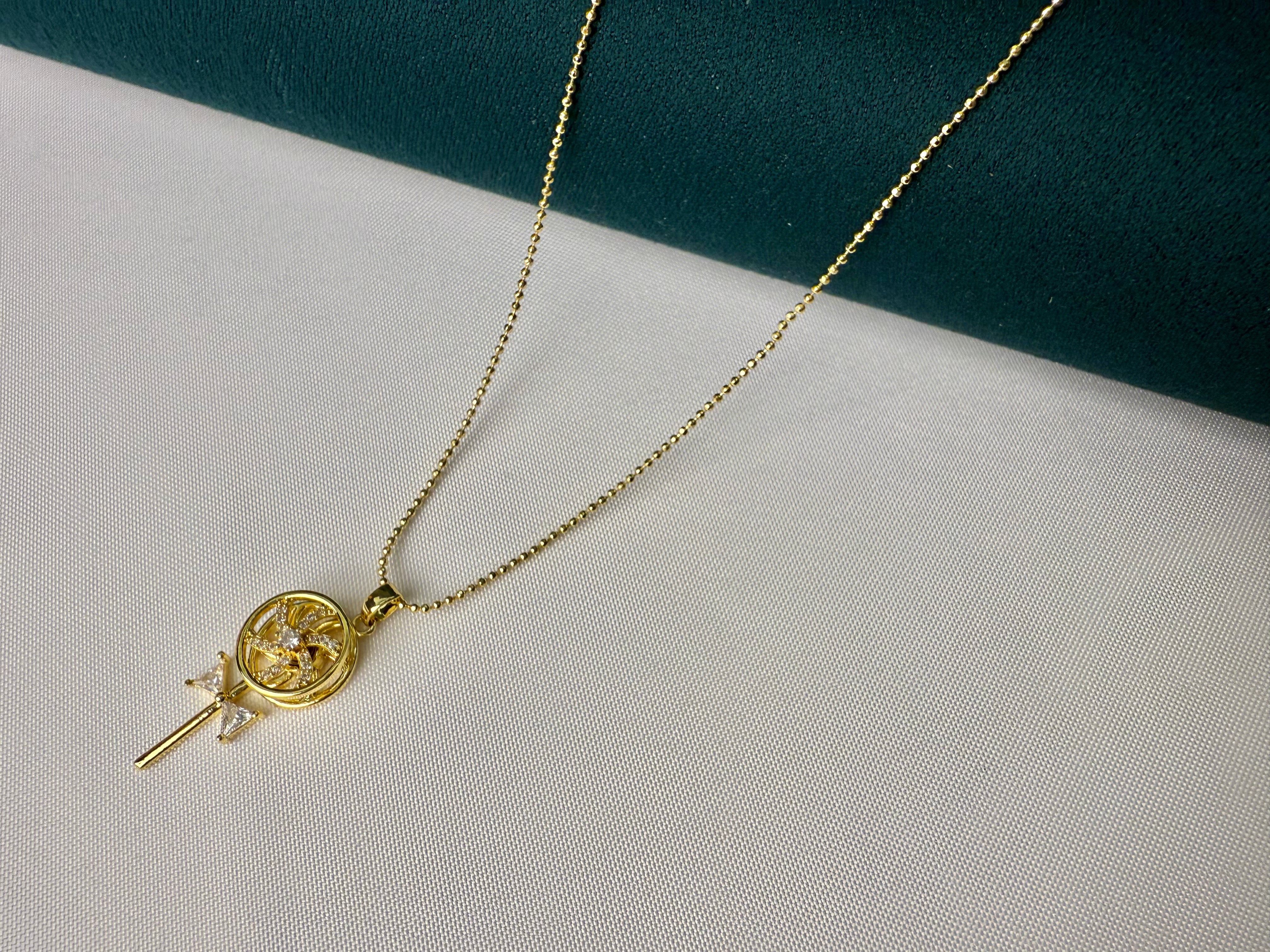 New 2025 Windmill Spinner Necklace – Rotating Fidget Pendant for Anxiety Relief｜Kinetic Jewelry for Women
